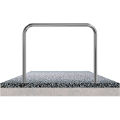 Stainless steel hoop |  48 mm | for casting in concrete | without cross bar | total width 1000 mm | To be fixed by plugs